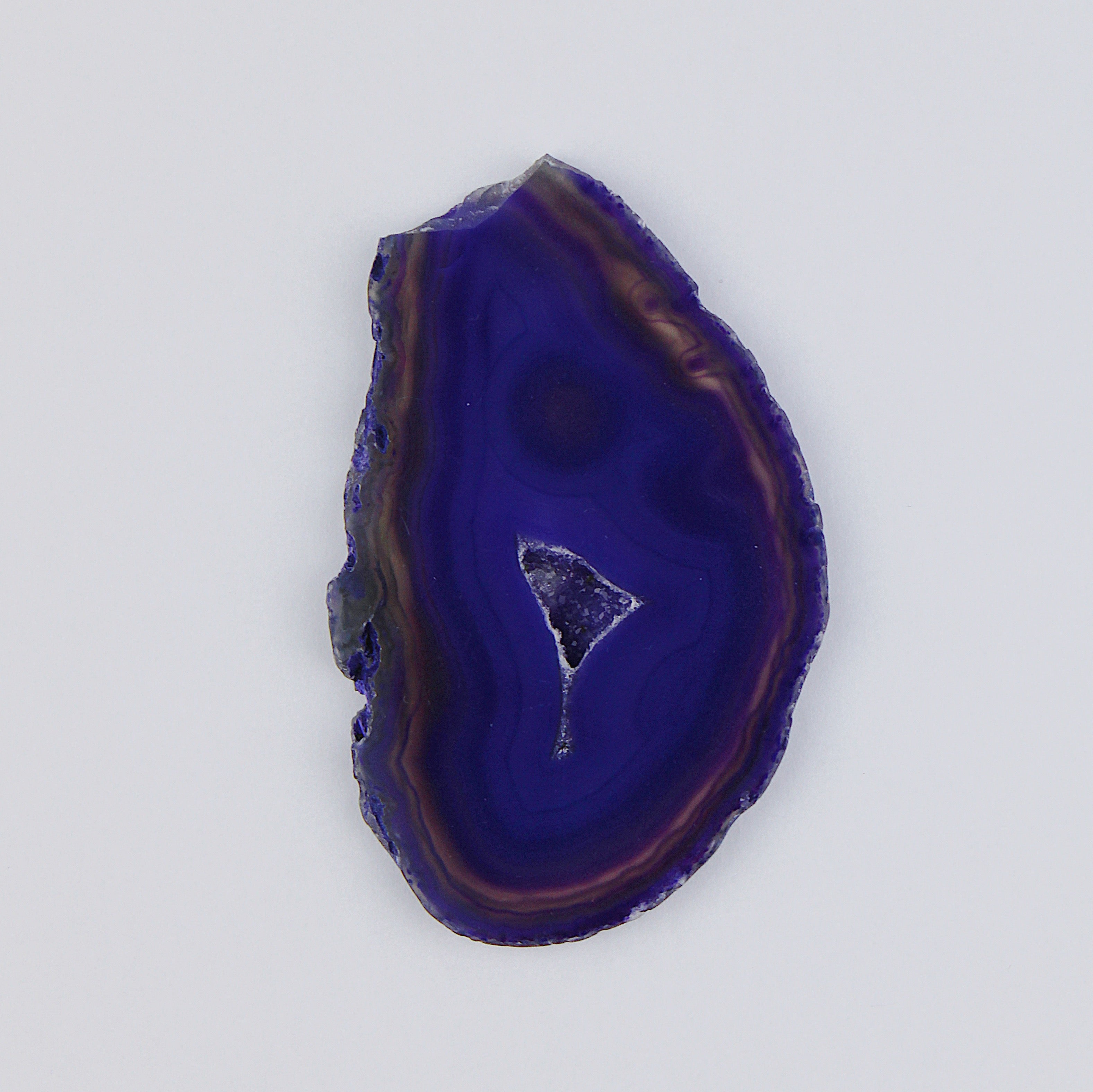 Fetta di geode di agata / Ø 50 mm x 5 mm