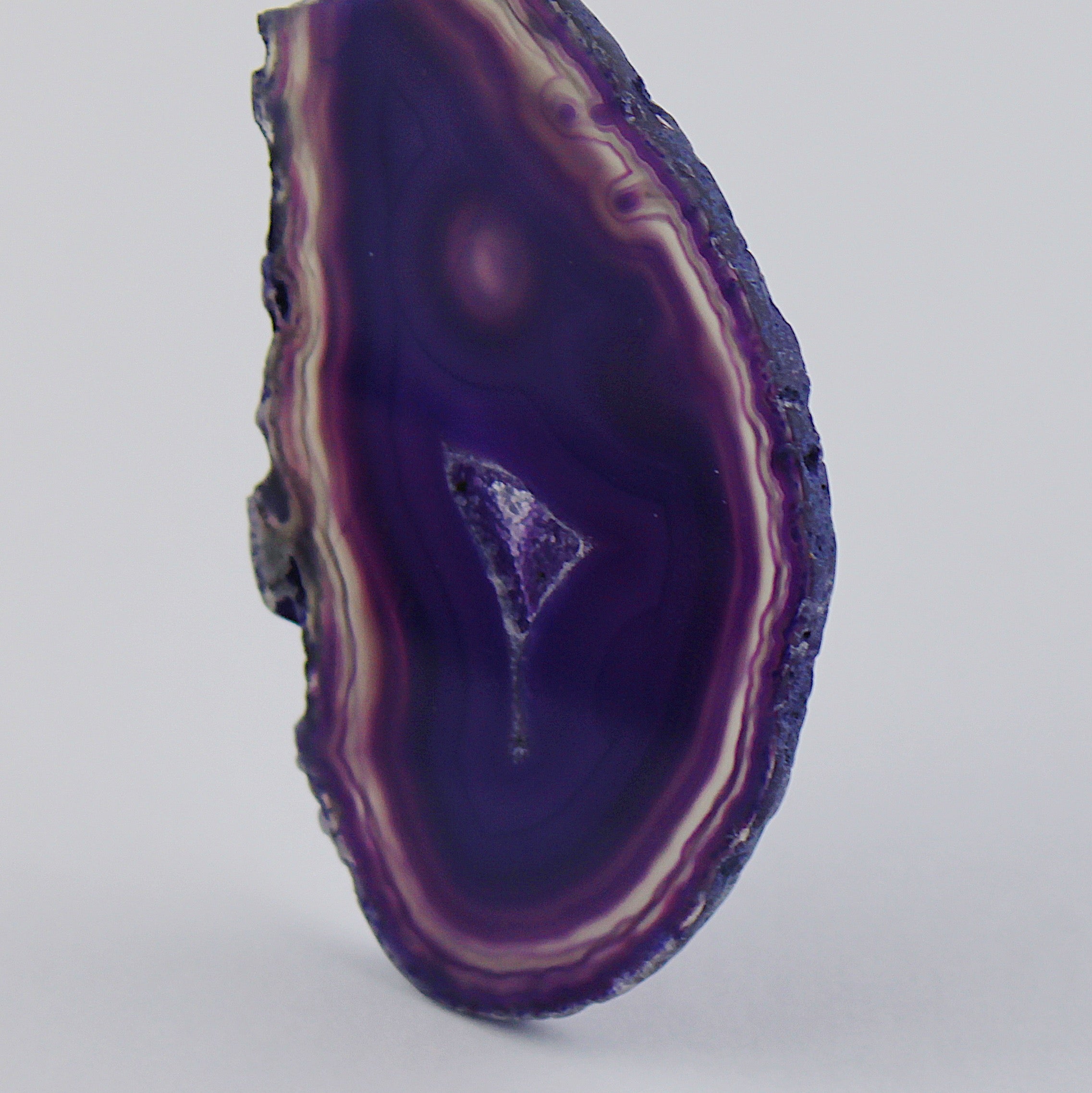 Fetta di geode di agata / Ø 50 mm x 5 mm