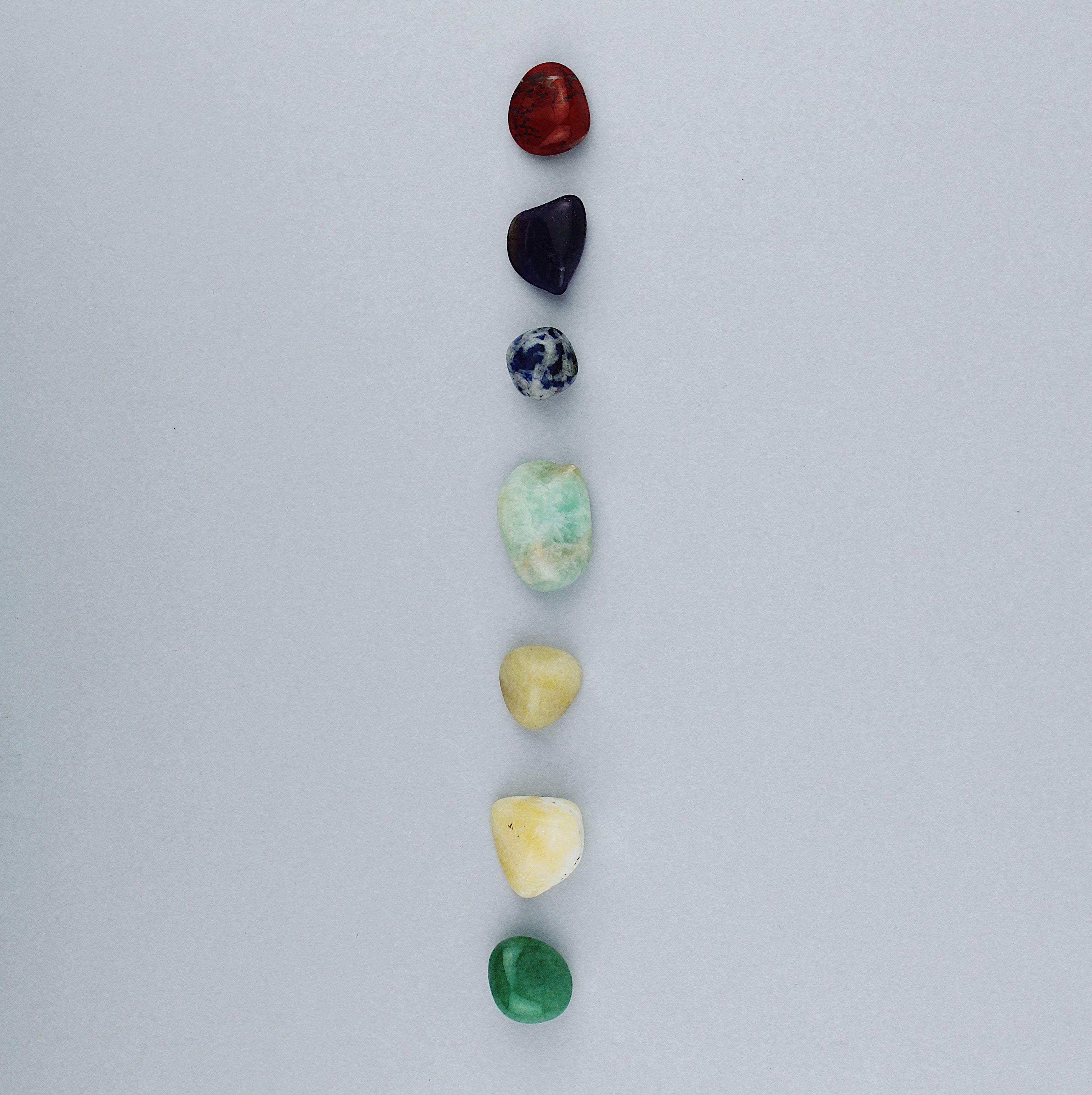 Stones of the seven chakras / 15-25 mm