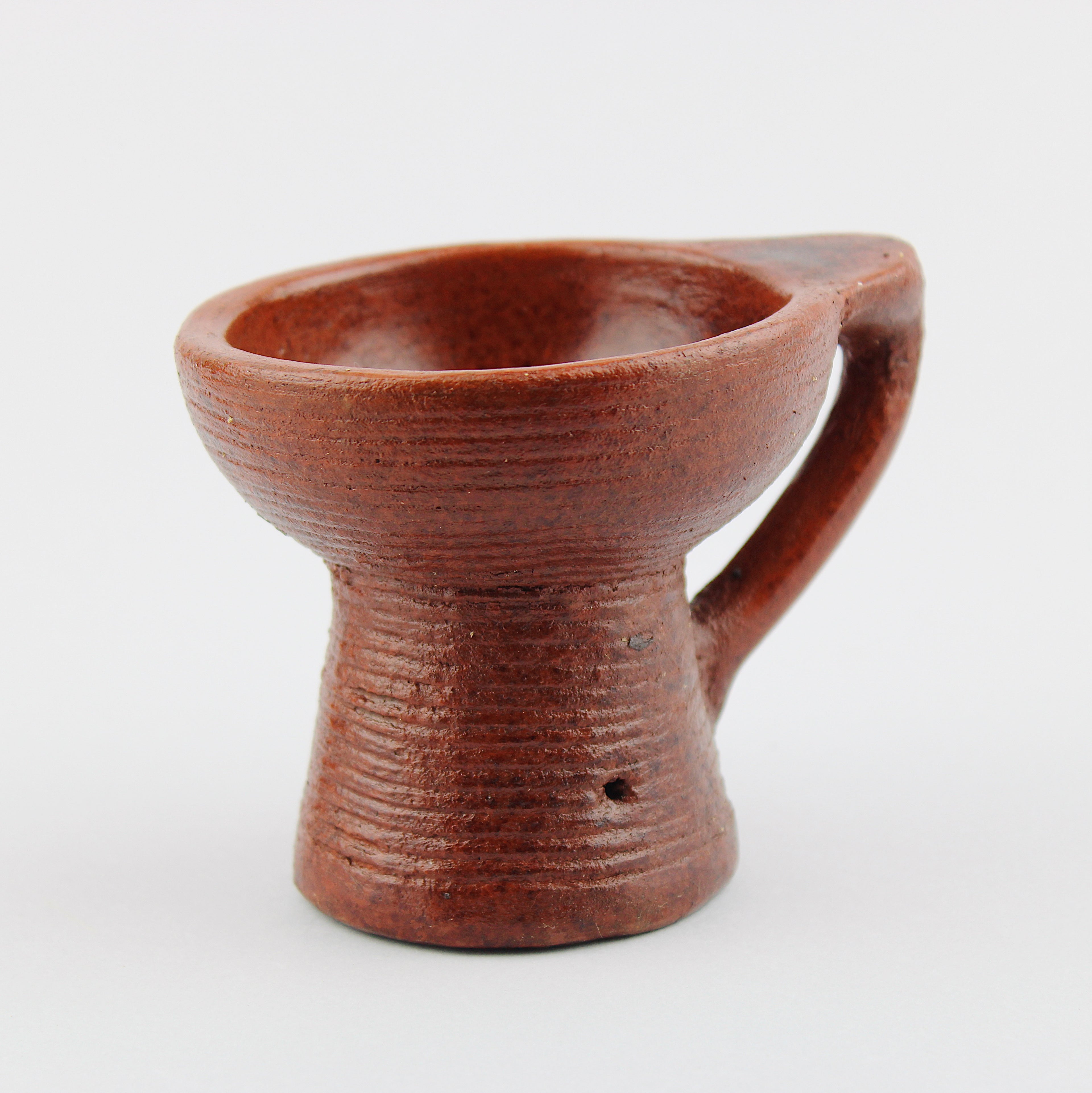 Braciere in ceramica per incenso in grani o porta palo santo / terracotta