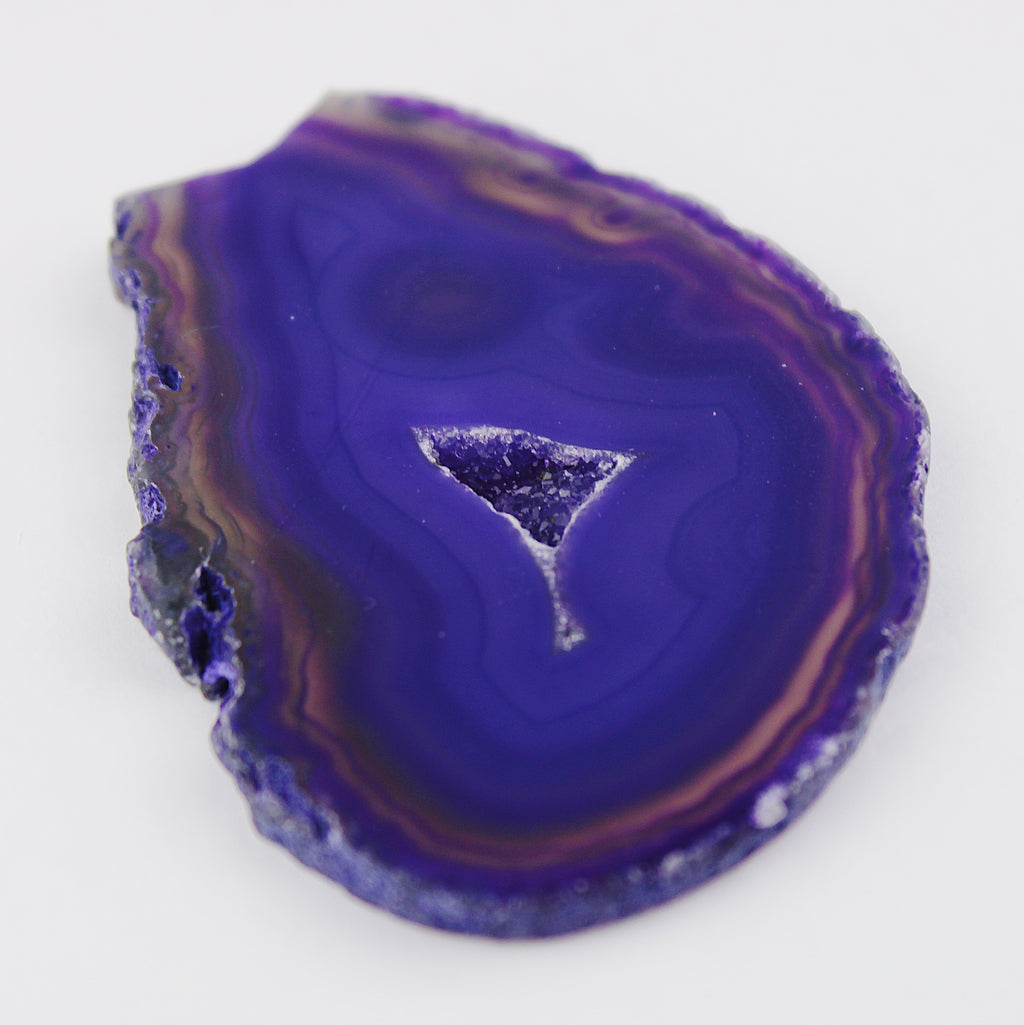 Fetta di geode di agata / Ø 50 mm x 5 mm