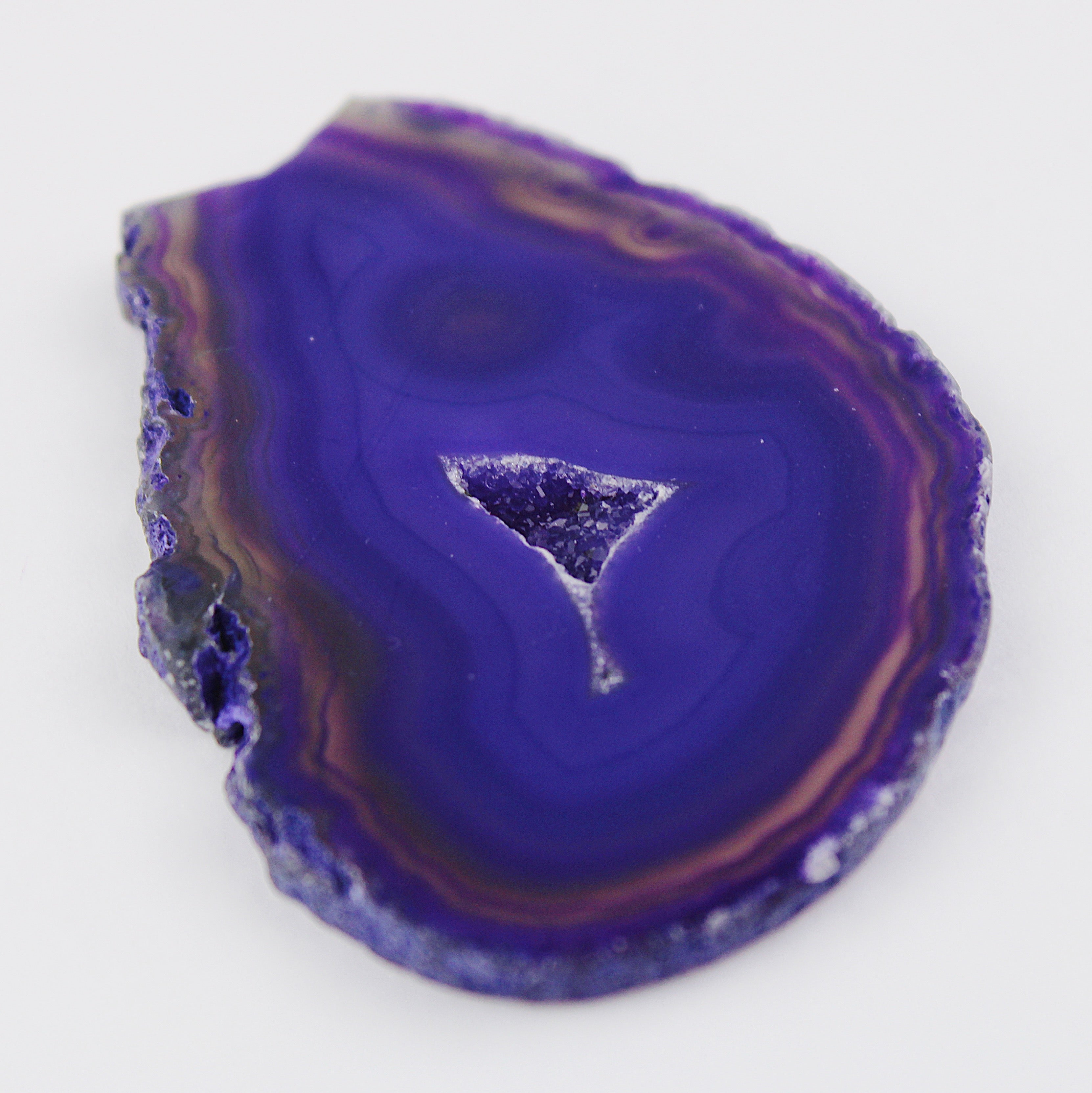 Fetta di geode di agata / Ø 50 mm x 5 mm