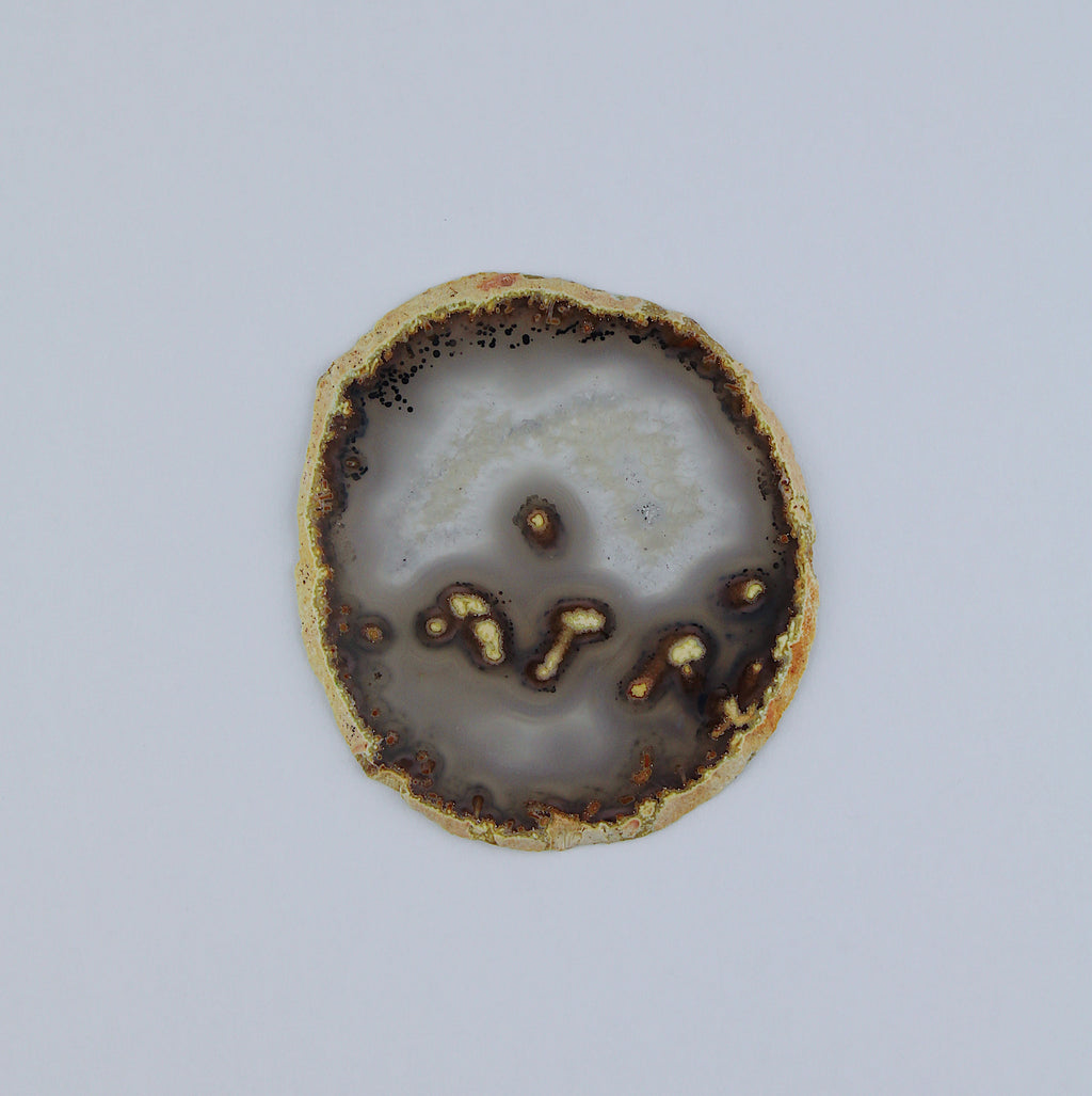 Fetta di geode di agata / Ø 50 mm x 5 mm