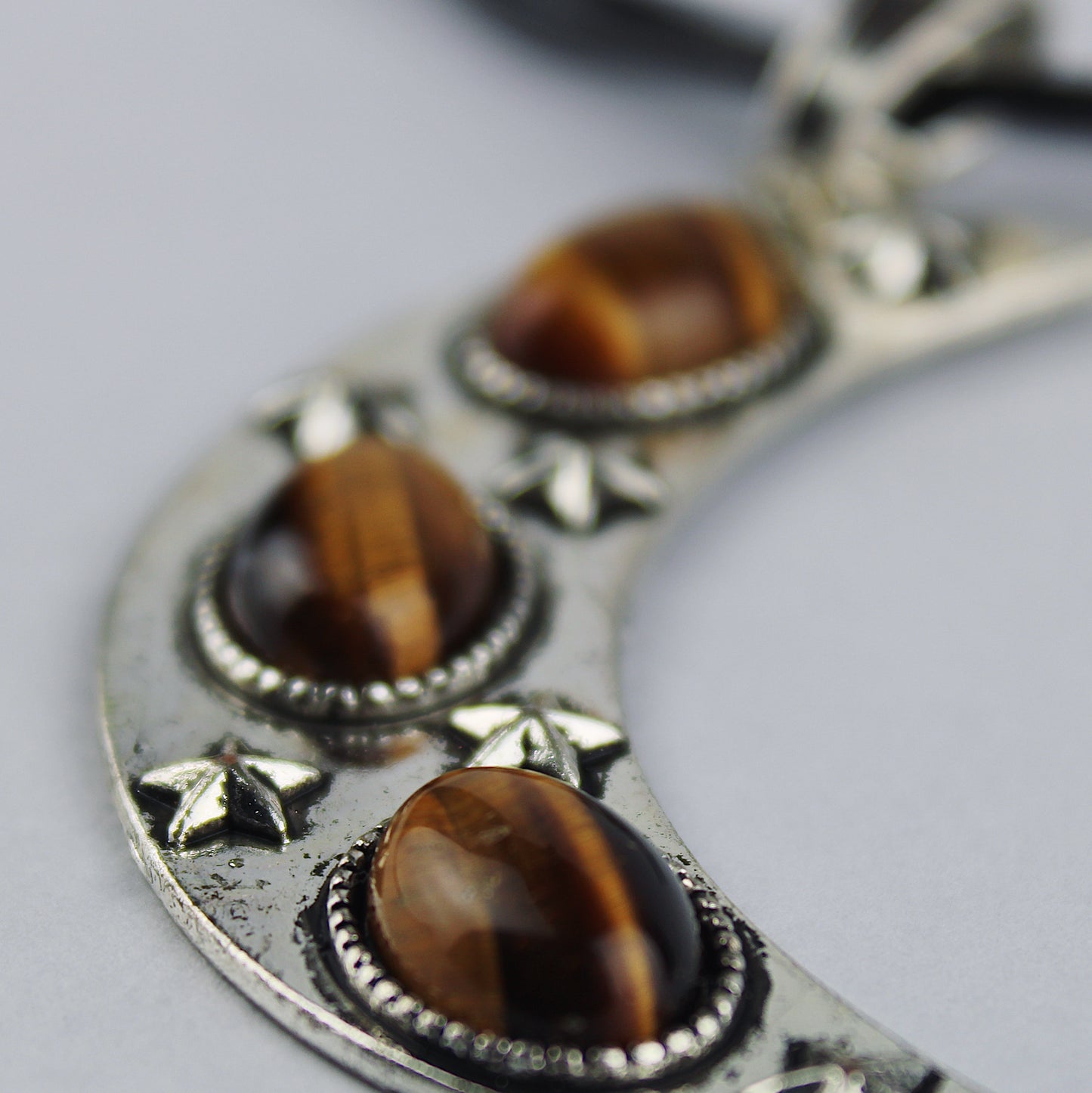 Tiger eye moon necklace