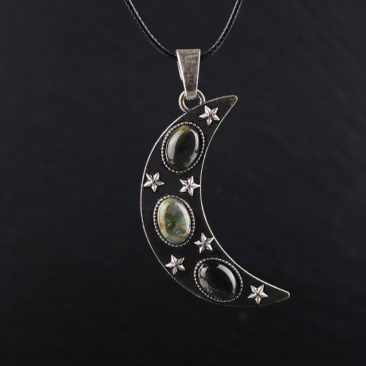 Collana luna in clorite