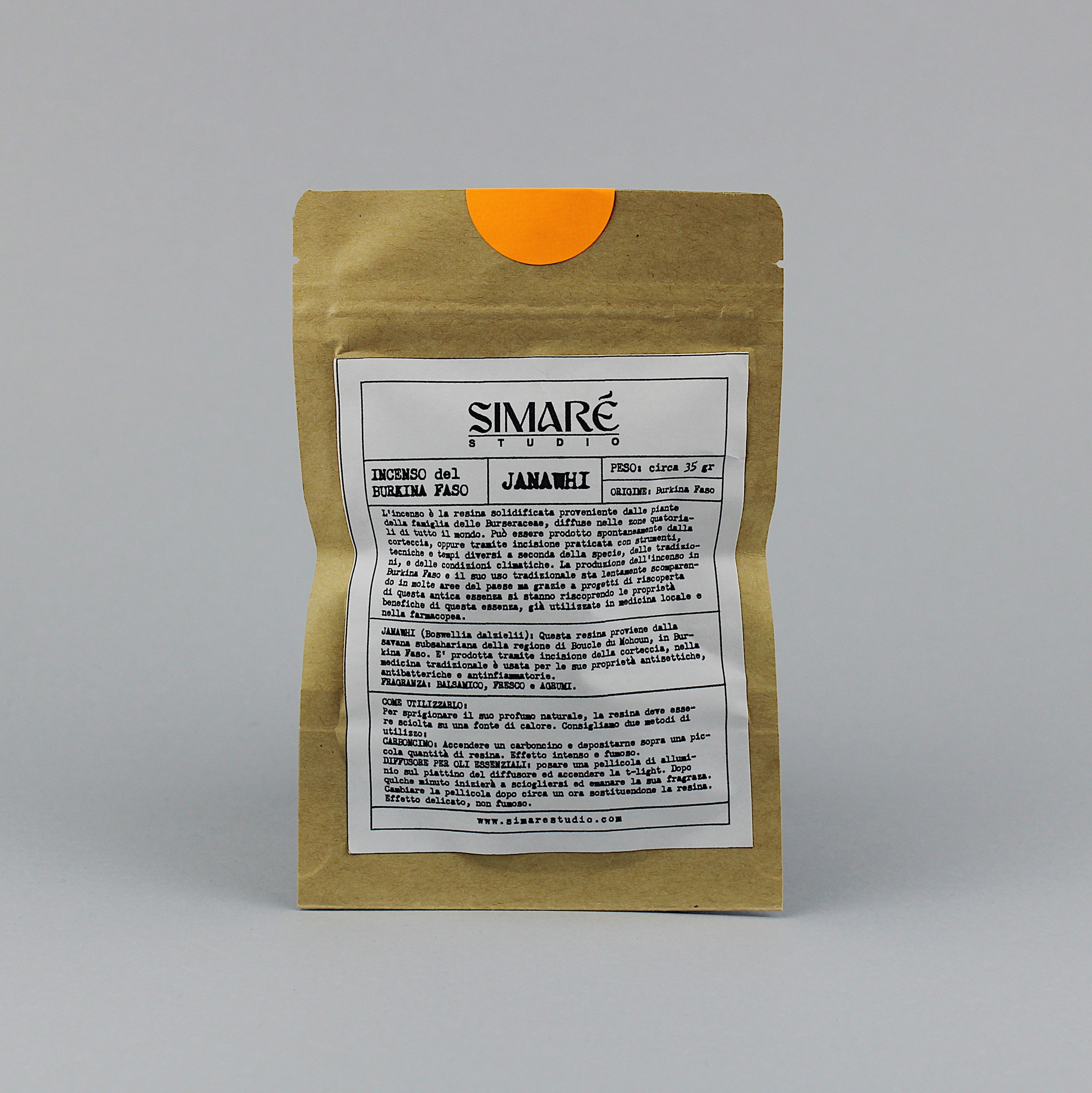 Incense in grains / Burkina Faso Janawhi incense / 35 gr