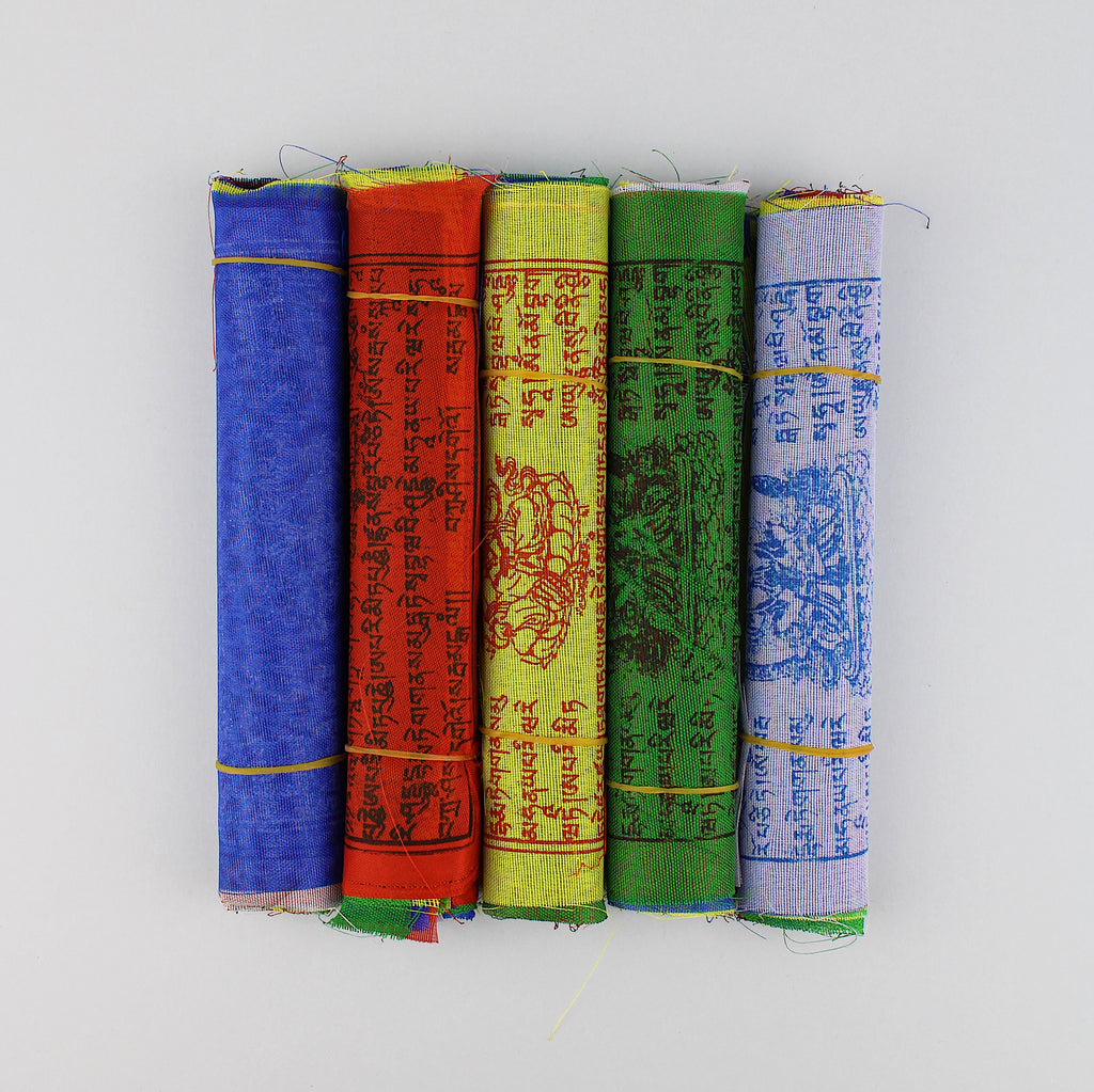Tibetan flags / 18 cm - row of 10 flags / 1 pc