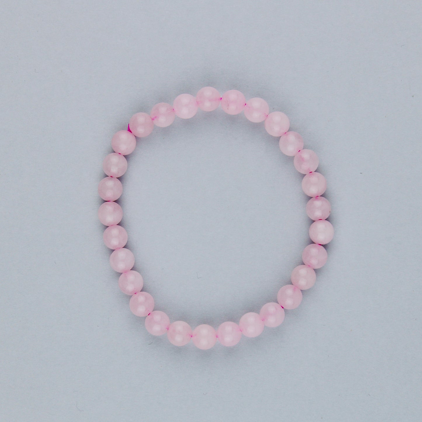 Rose quartz bracelet / stones Ø 6 mm