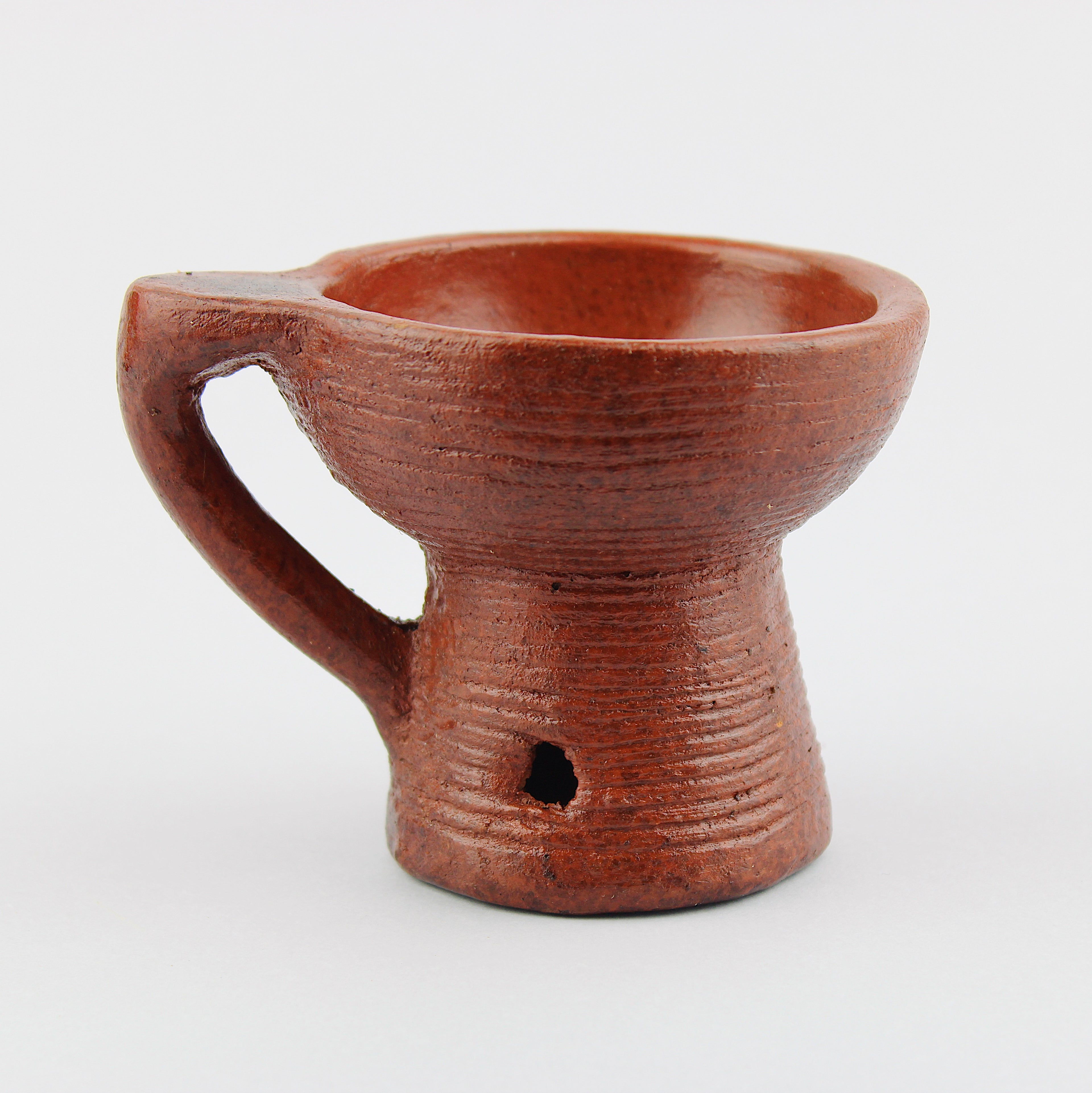 Braciere in ceramica per incenso in grani o porta palo santo / terracotta