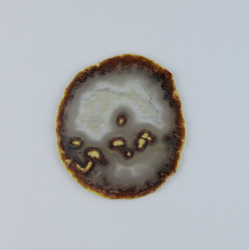 Fetta di geode di agata / Ø 50 mm x 5 mm