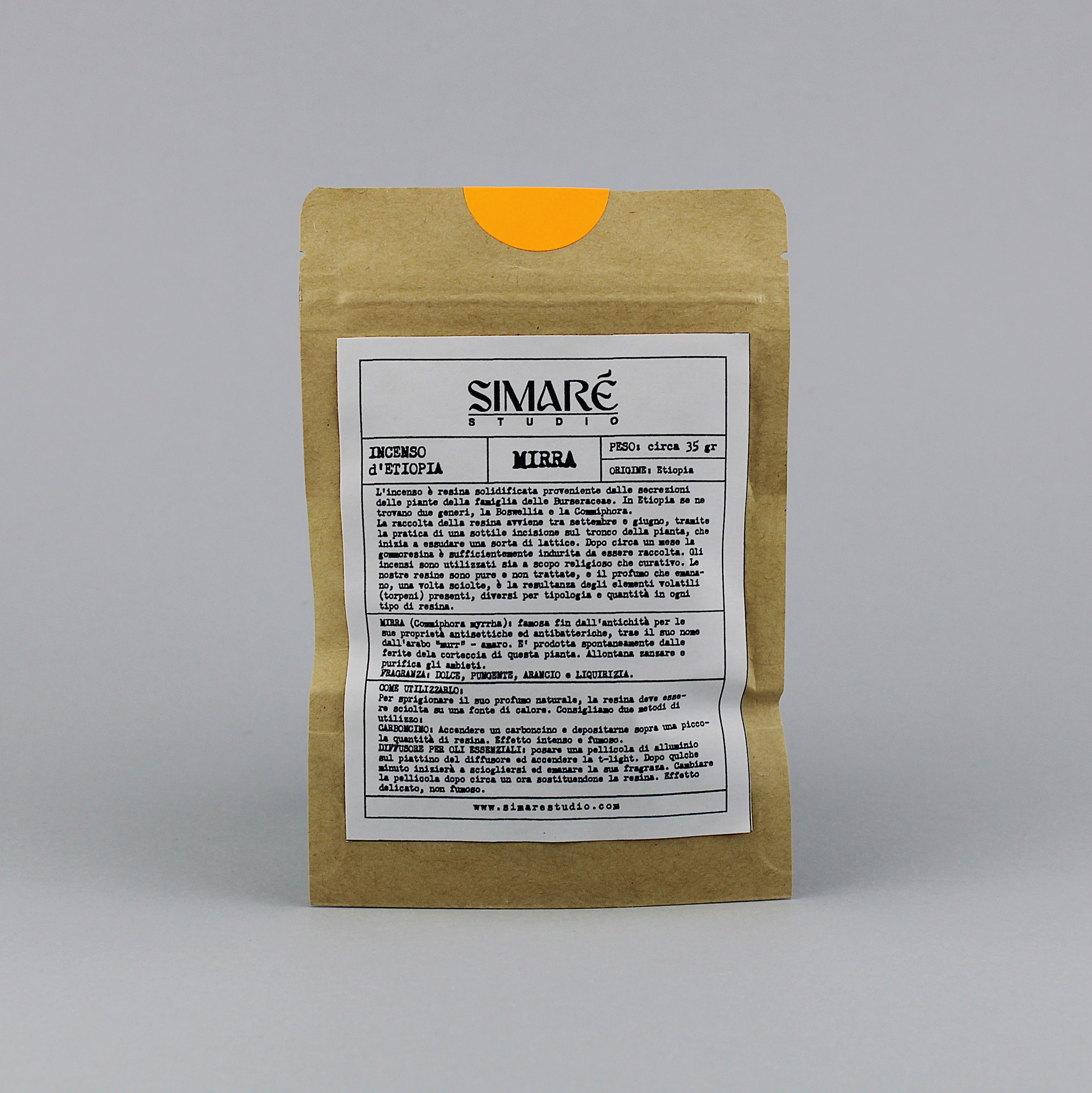 Incense in grains / Myrrh Ethiopian incense / 35 gr